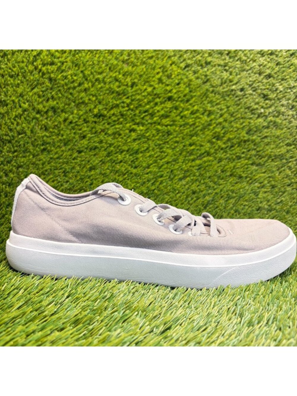 Allbirds Canvas Piper 2 Mens Size 11 Gray White Athletic Running Shoes Sneakers